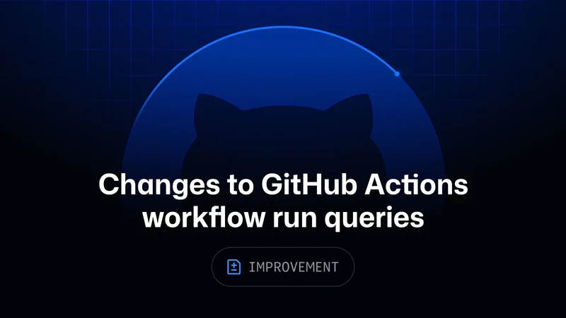 GitHub Actions API and UI Updates Query Count Results