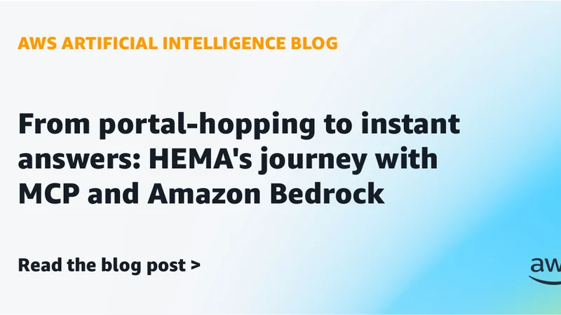 HEMA تبني مساعدًا ذكيًا عبر Amazon Bedrock لربط المعرفة الداخلية