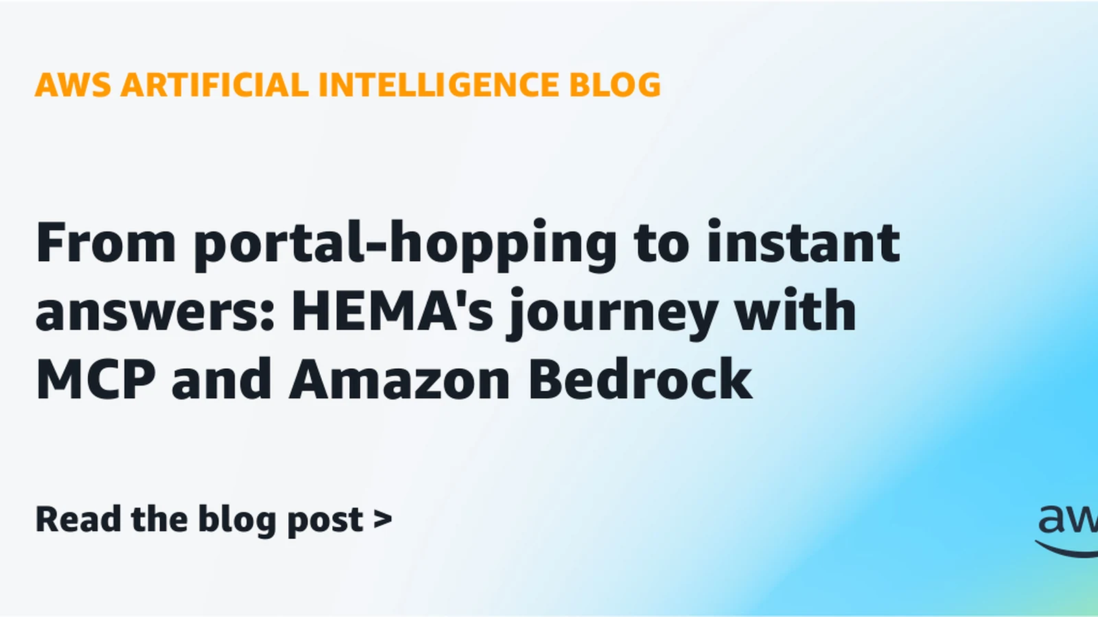 HEMA تبني مساعدًا ذكيًا عبر Amazon Bedrock لربط المعرفة الداخلية