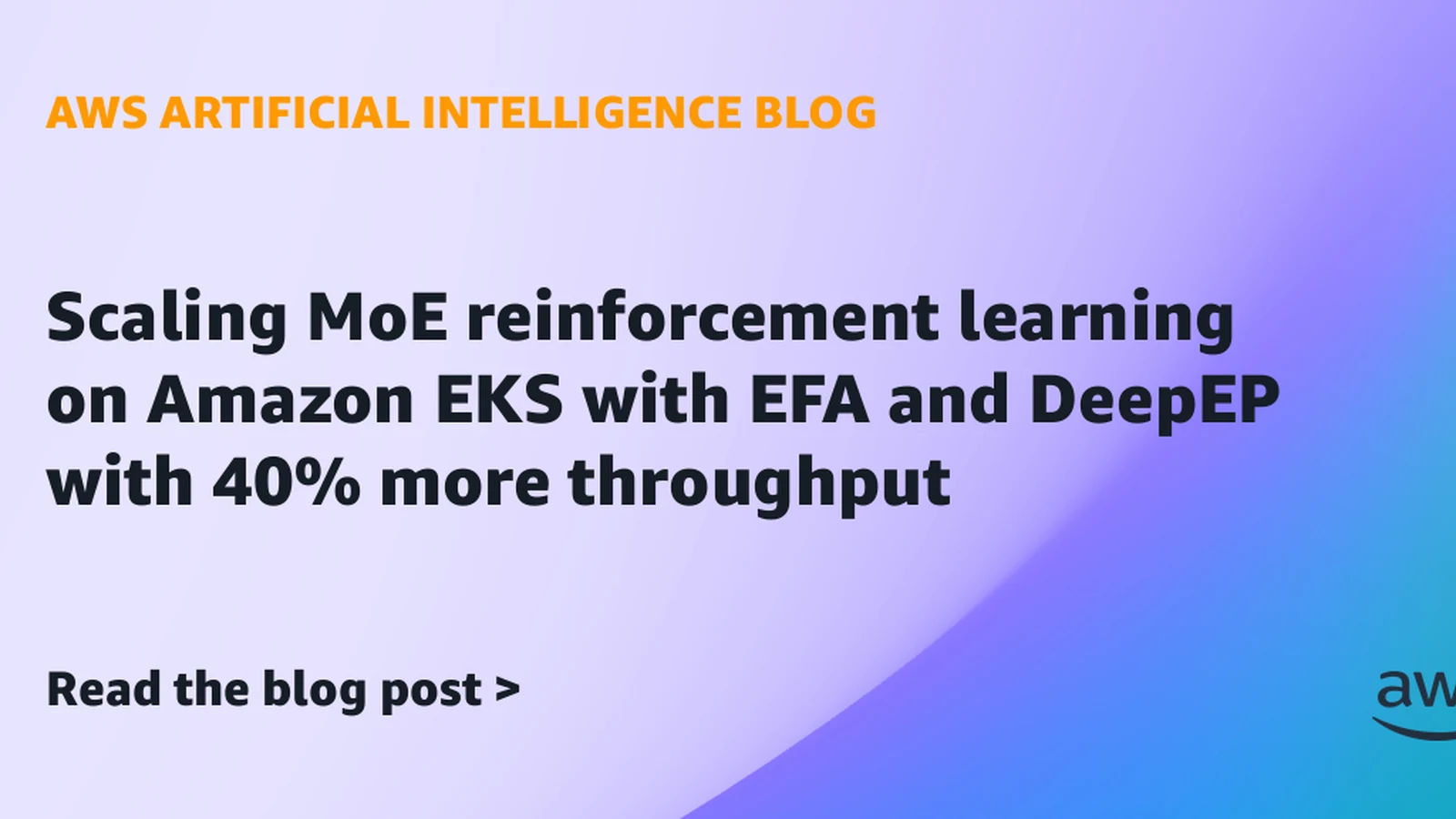 أمازون ترفع كفاءة تدريب نماذج MoE بنسبة 40% عبر EKS وEFA