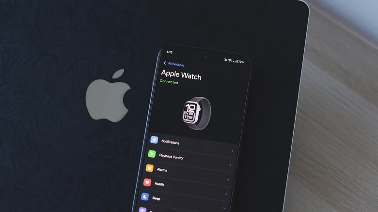 Merge Watch app on an Android phone.