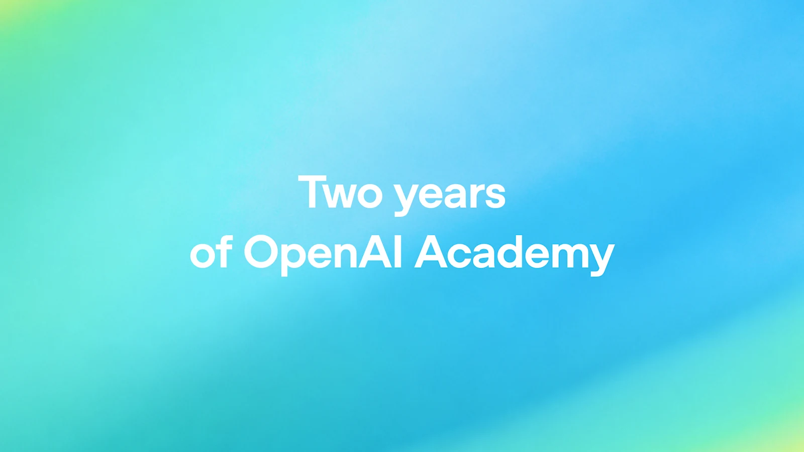OpenAI Academy marks two years with expanded community training