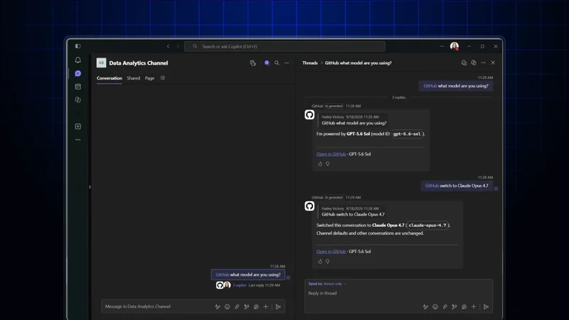تحديثات GitHub Copilot في Slack وMicrosoft Teams