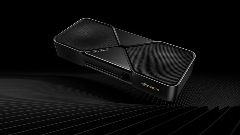 A stylized picture of the NVIDIA RTX PRO 600 GPU.