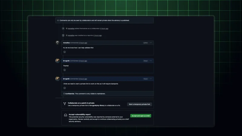 GitHub Introduces Confidential Comments on Security Advisories