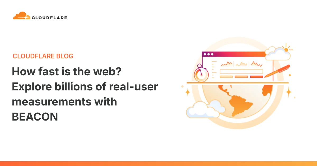 Cloudflare تطلق BEACON: مليارات قياسات أداء الويب الحقيقية