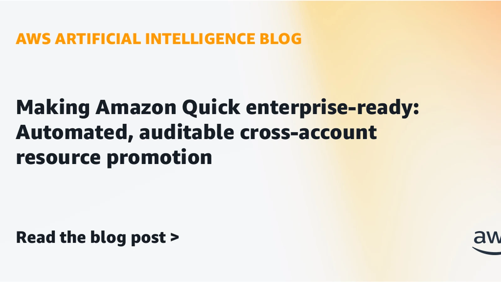 Automating Cross-Account Amazon Quick Promotion