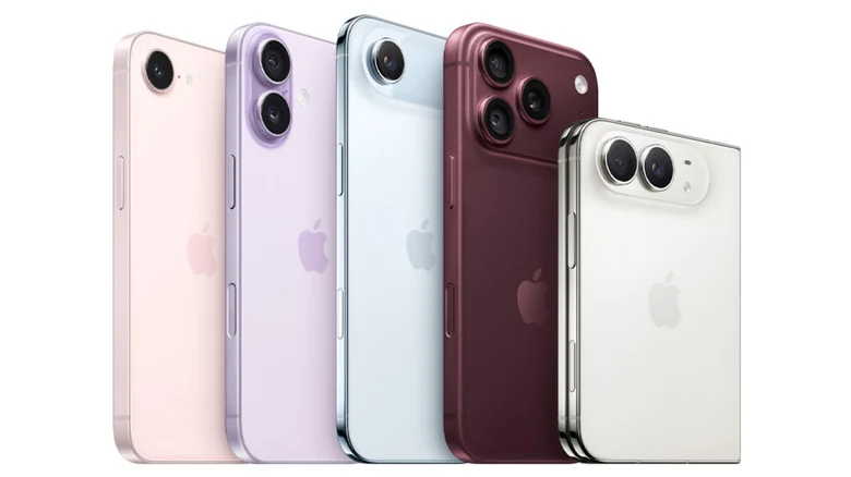 A row of the latest iPhone models including iPhone 18 Pro and iPhone Duo.